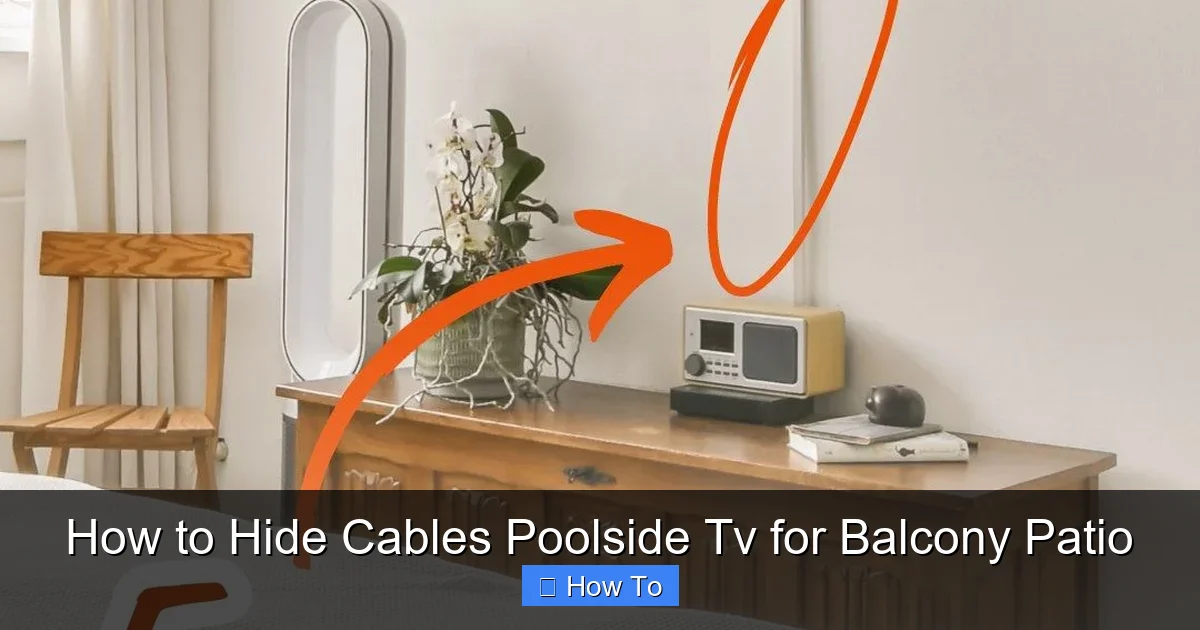 How to Hide Cables Poolside Tv for Balcony Patio