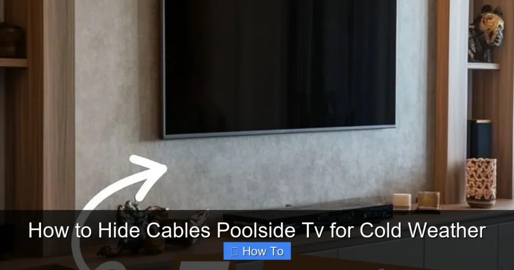 How to Hide Cables Poolside Tv for Cold Weather
