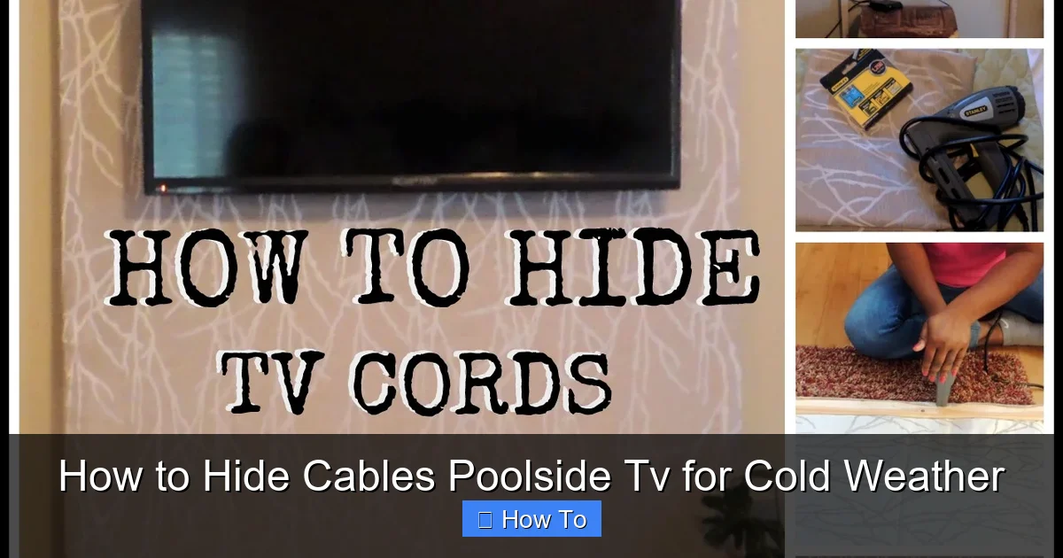 How to Hide Cables Poolside Tv for Cold Weather