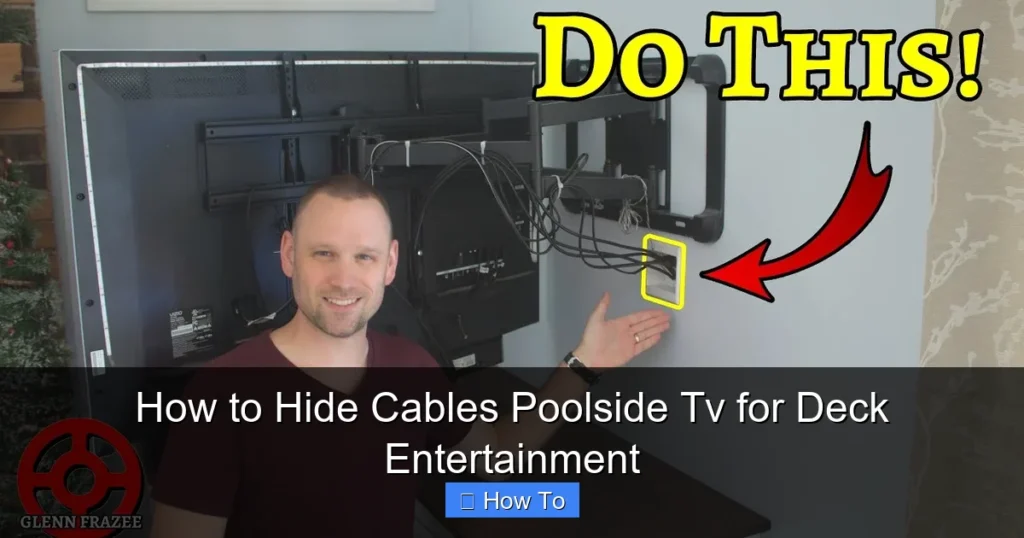 How to Hide Cables Poolside Tv for Deck Entertainment