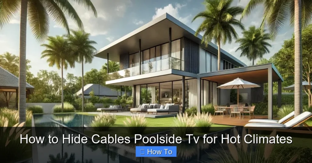 How to Hide Cables Poolside Tv for Hot Climates