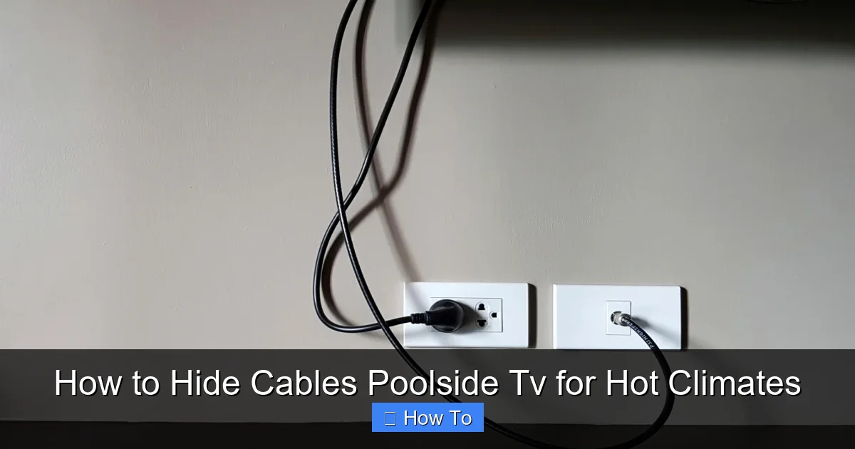 How to Hide Cables Poolside Tv for Hot Climates