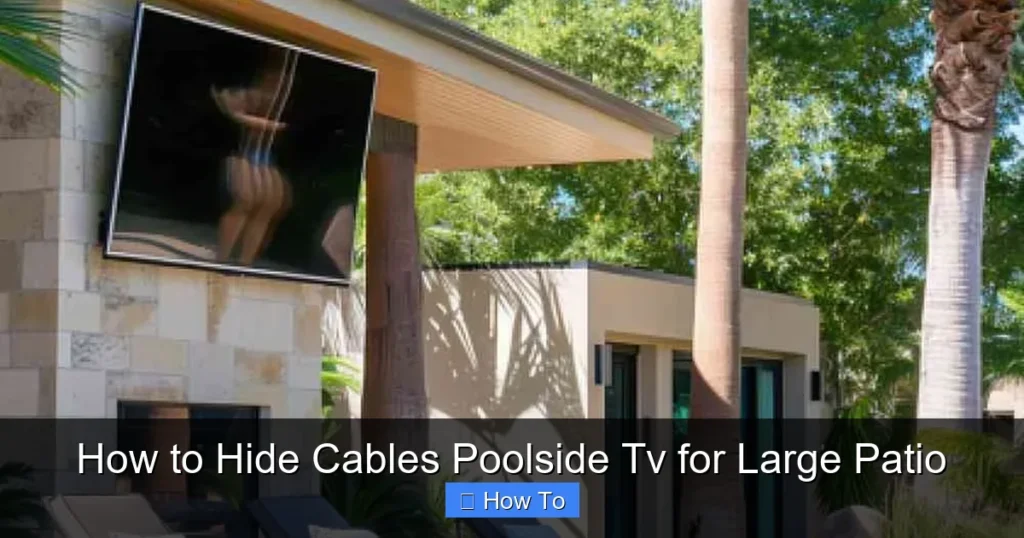 How to Hide Cables Poolside Tv for Large Patio