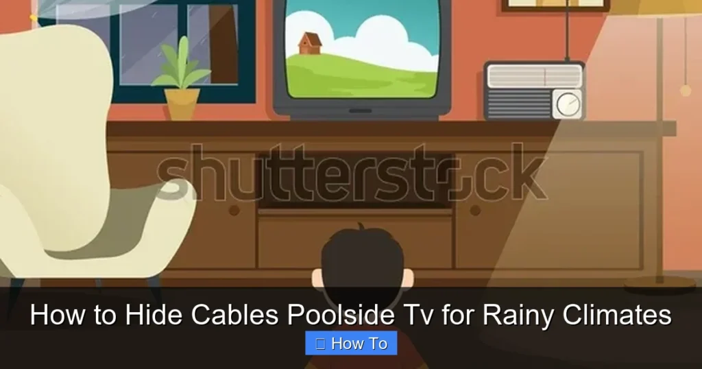 How to Hide Cables Poolside Tv for Rainy Climates