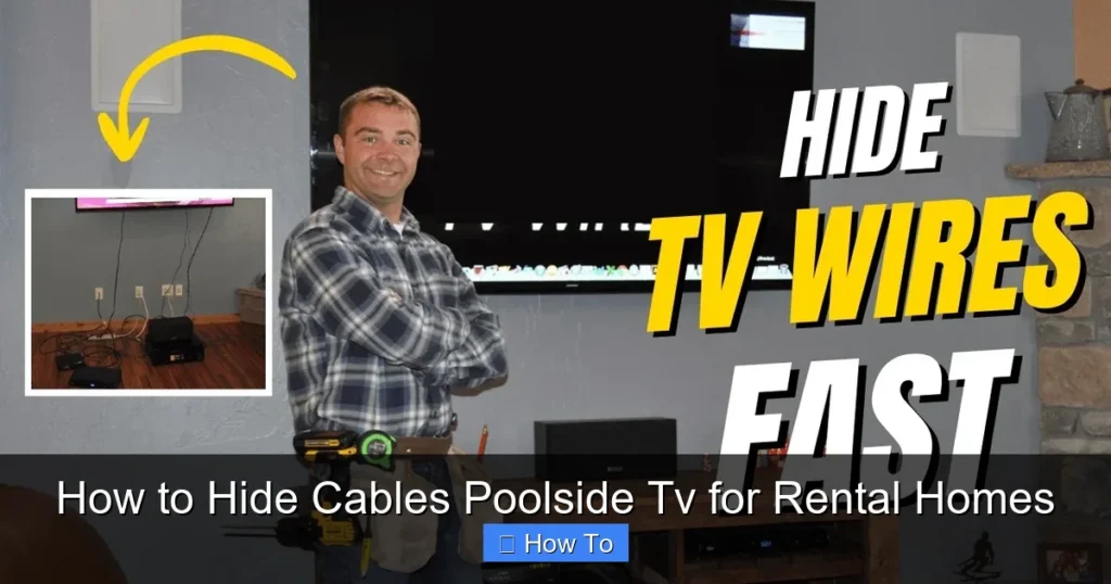 How to Hide Cables Poolside Tv for Rental Homes