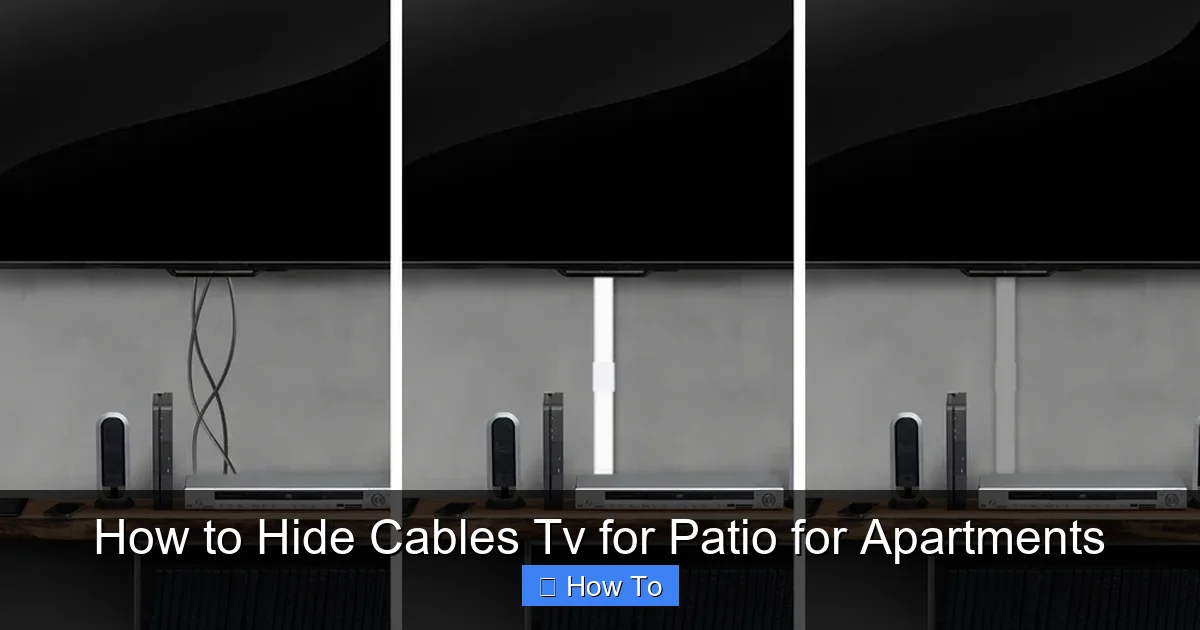 How to Hide Cables Tv for Patio for Apartments