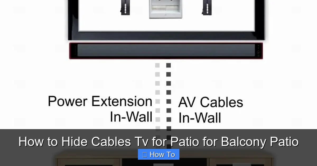 How to Hide Cables Tv for Patio for Balcony Patio