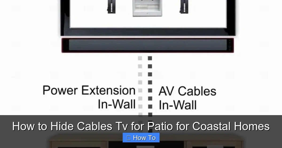 How to Hide Cables Tv for Patio for Coastal Homes