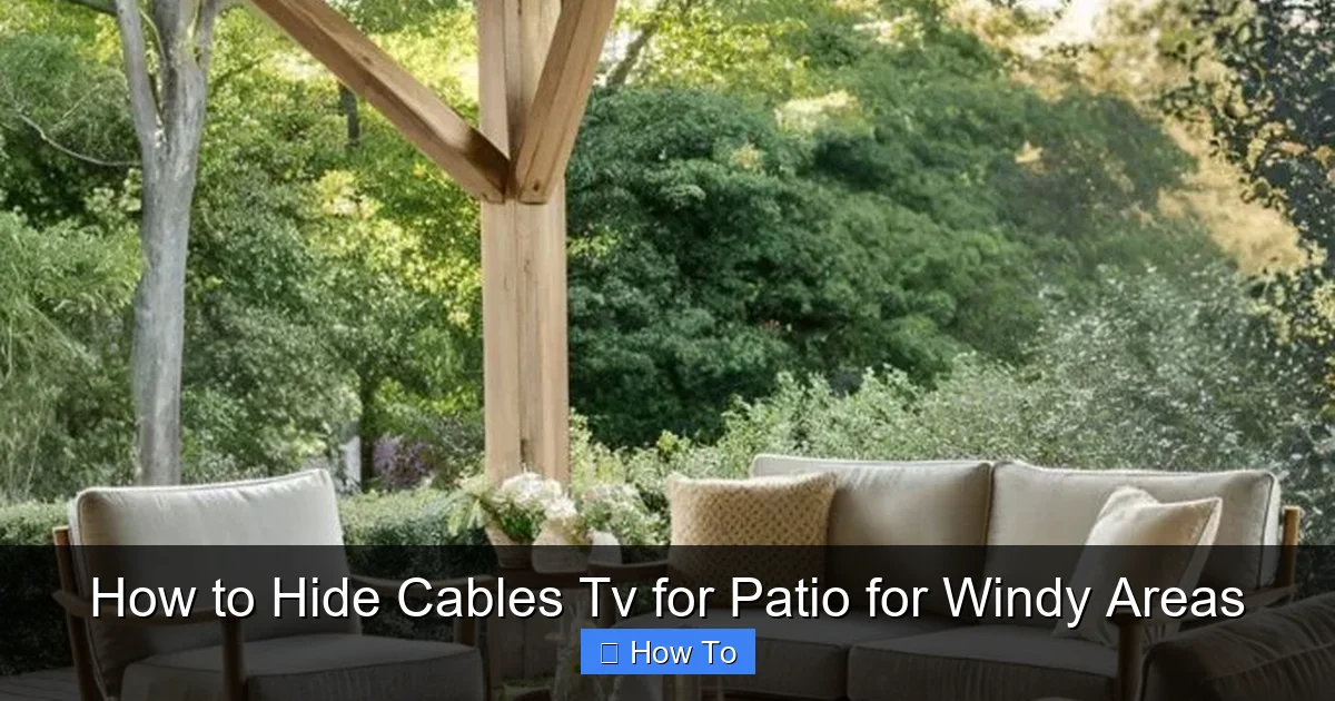 How to Hide Cables Tv for Patio for Windy Areas