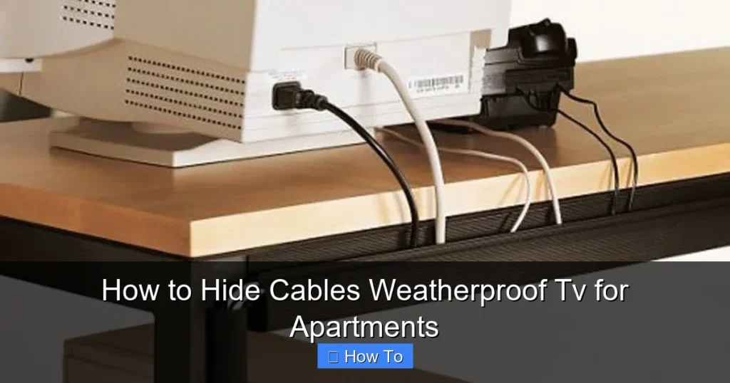 How to Hide Cables Weatherproof Tv for Apartments