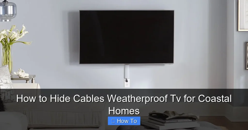 How to Hide Cables Weatherproof Tv for Coastal Homes