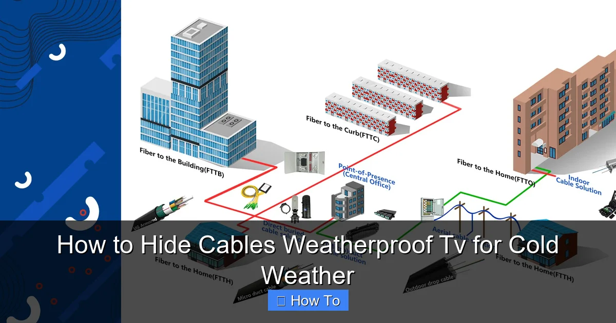 How to Hide Cables Weatherproof Tv for Cold Weather