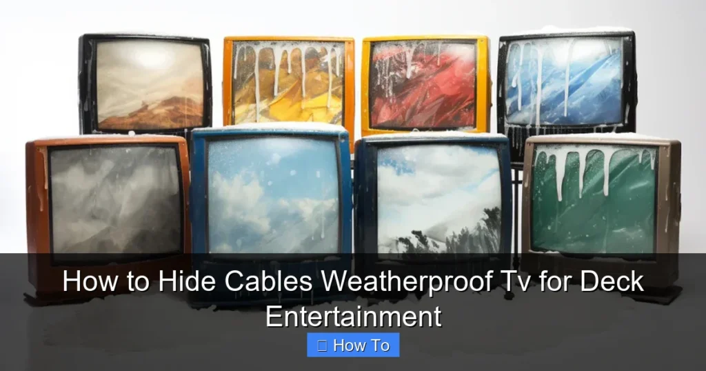 How to Hide Cables Weatherproof Tv for Deck Entertainment