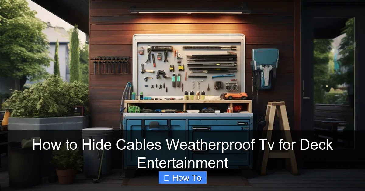 How to Hide Cables Weatherproof Tv for Deck Entertainment