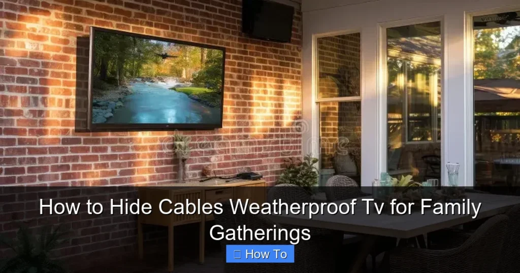 How to Hide Cables Weatherproof Tv for Family Gatherings