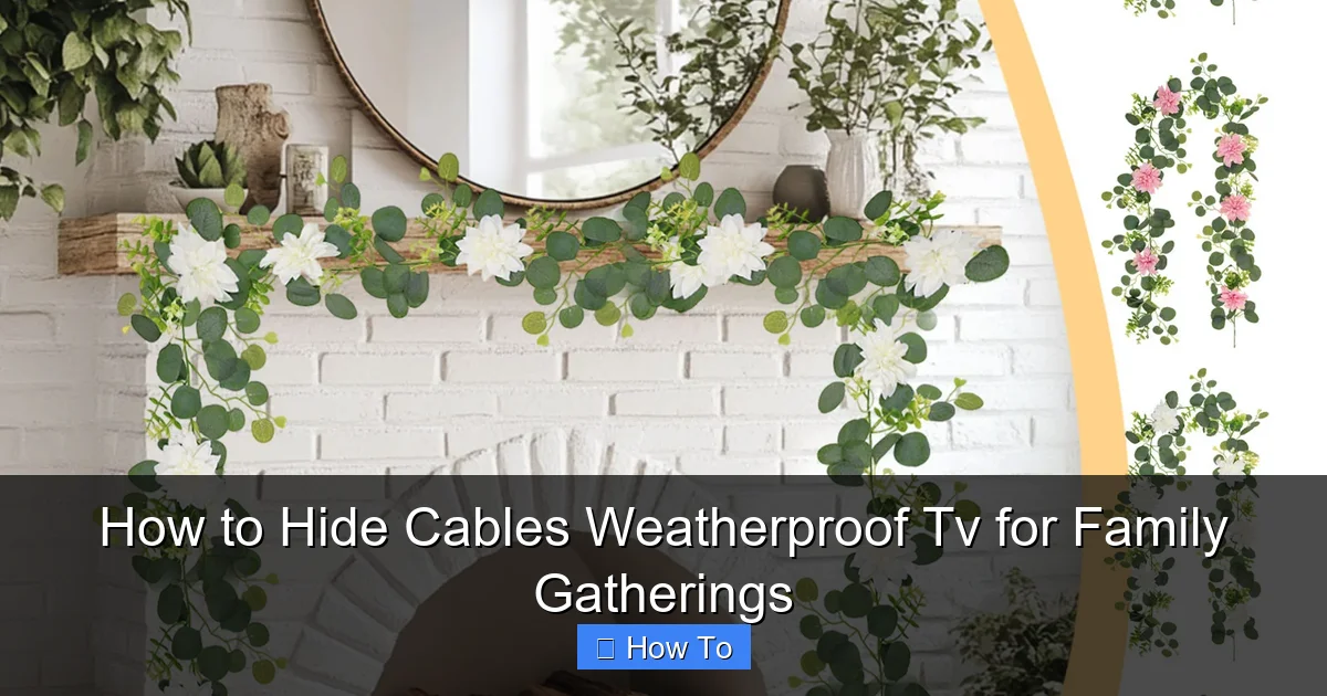 How to Hide Cables Weatherproof Tv for Family Gatherings