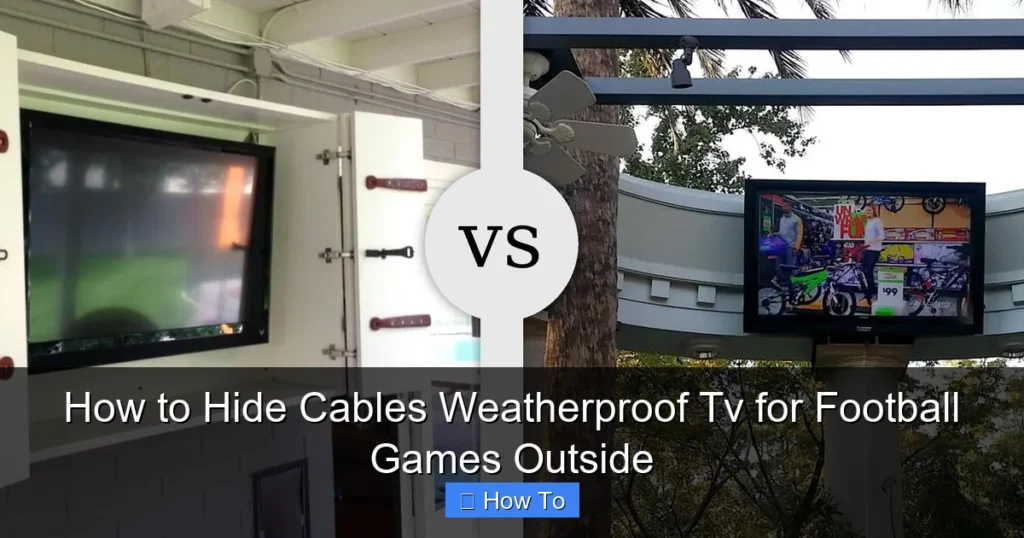 How to Hide Cables Weatherproof Tv for Football Games Outside
