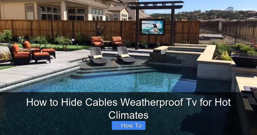 How to Hide Cables Weatherproof Tv for Hot Climates