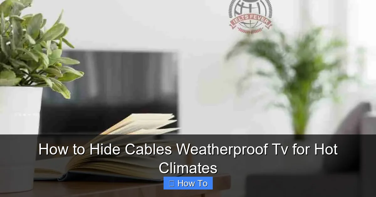 How to Hide Cables Weatherproof Tv for Hot Climates