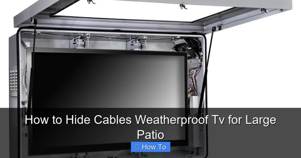 How to Hide Cables Weatherproof Tv for Large Patio