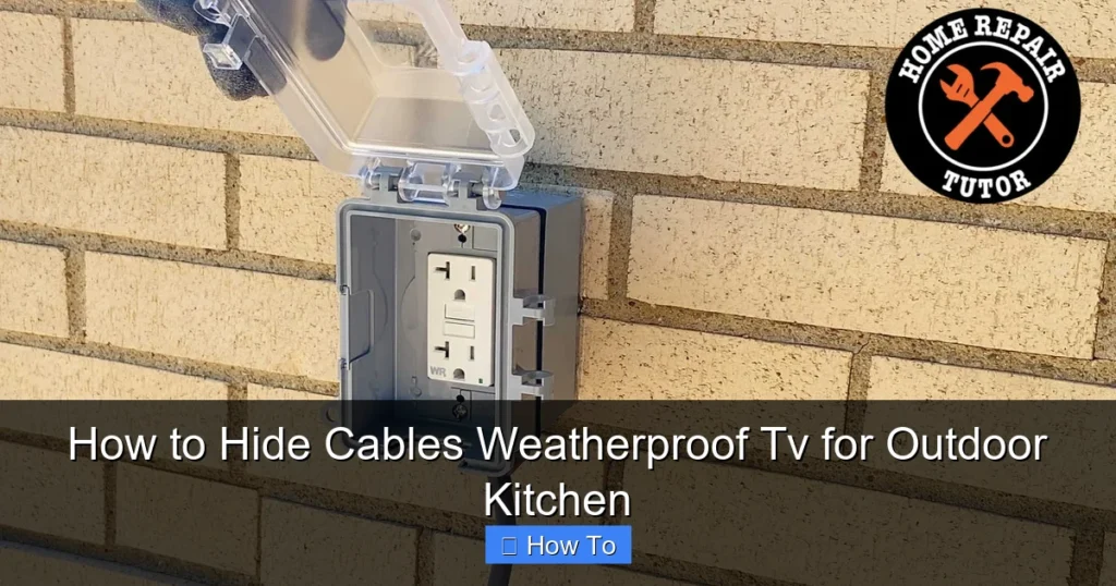 How to Hide Cables Weatherproof Tv for Outdoor Kitchen