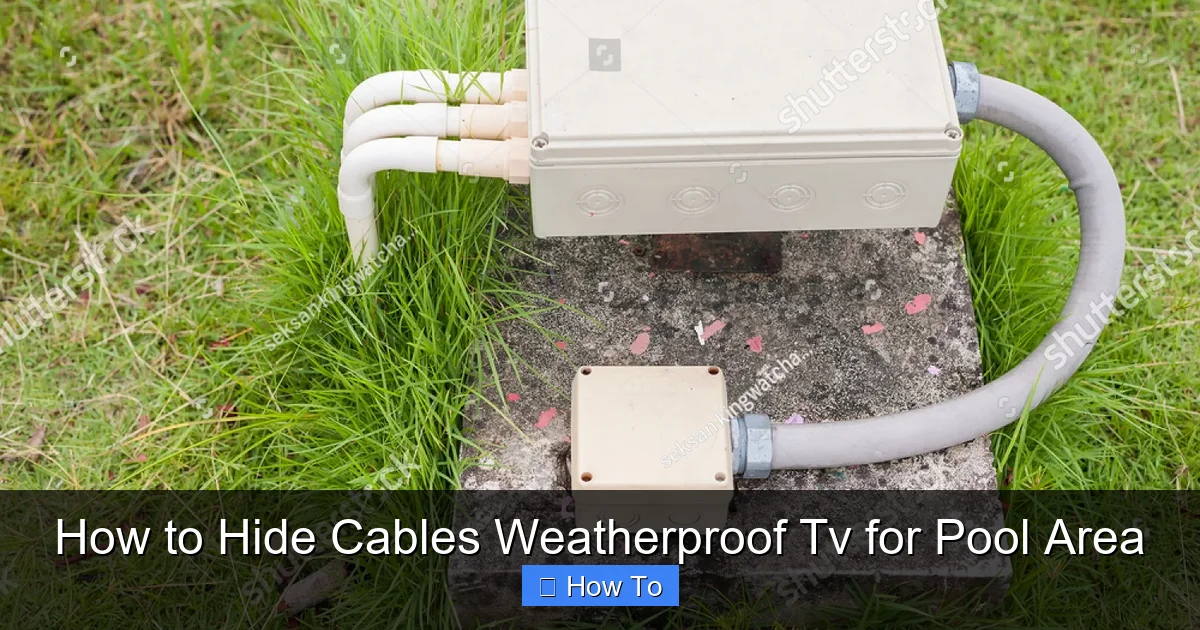 How to Hide Cables Weatherproof Tv for Pool Area