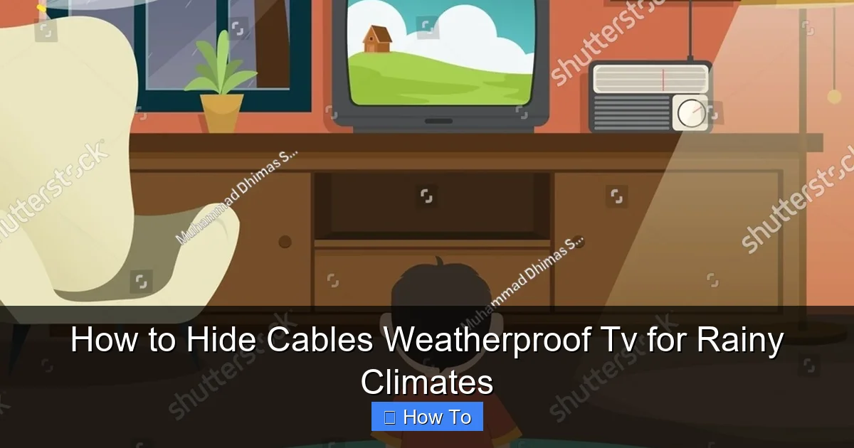 How to Hide Cables Weatherproof Tv for Rainy Climates