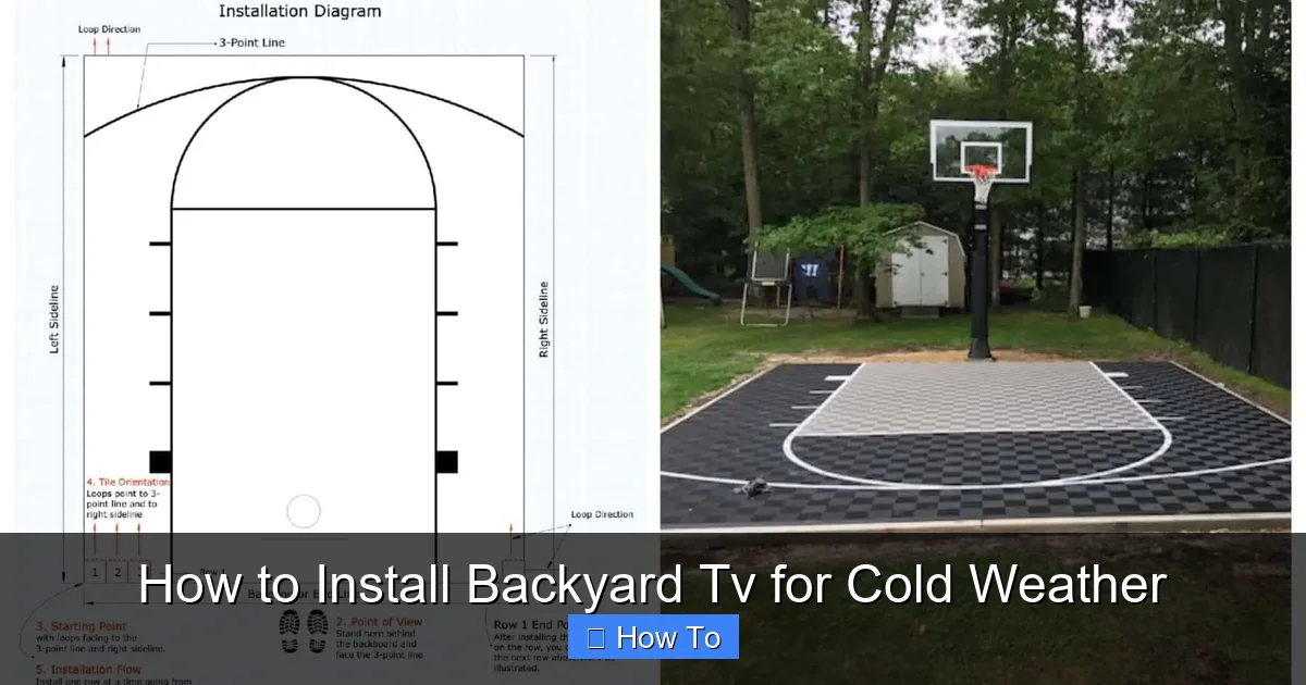How to Install Backyard Tv for Cold Weather