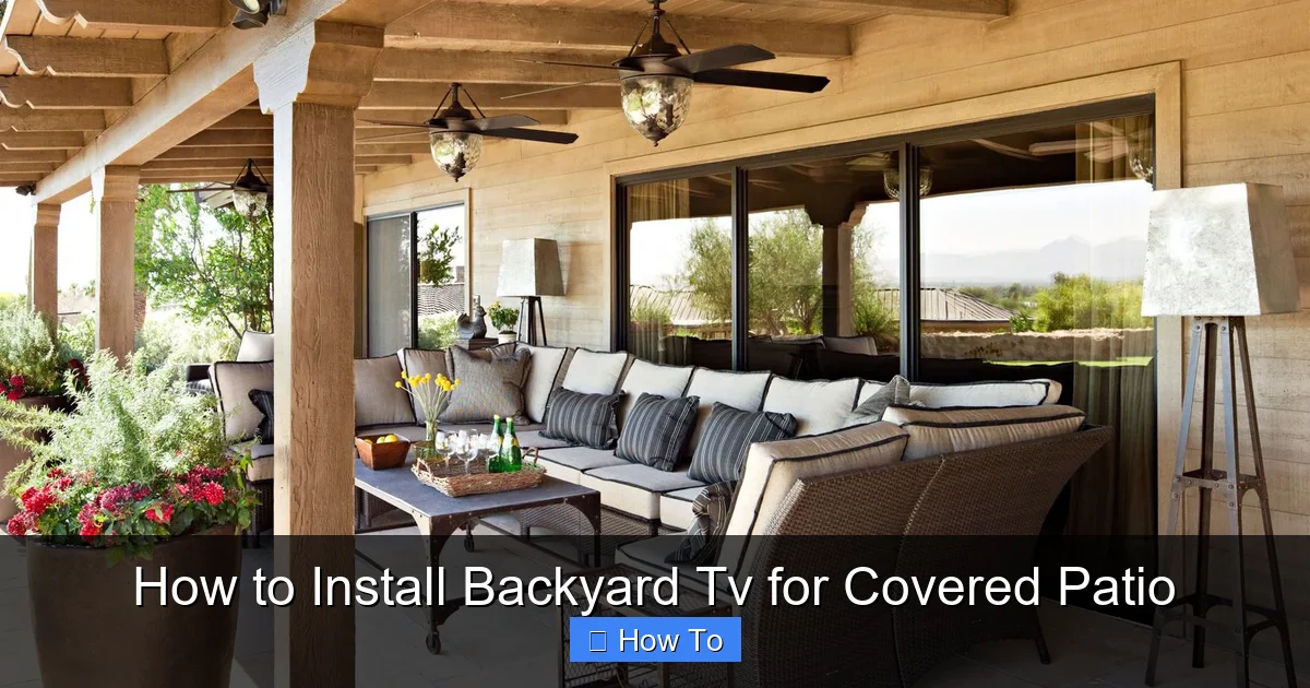 How to Install Backyard Tv for Covered Patio