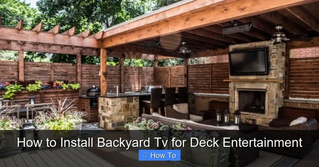 How to Install Backyard Tv for Deck Entertainment