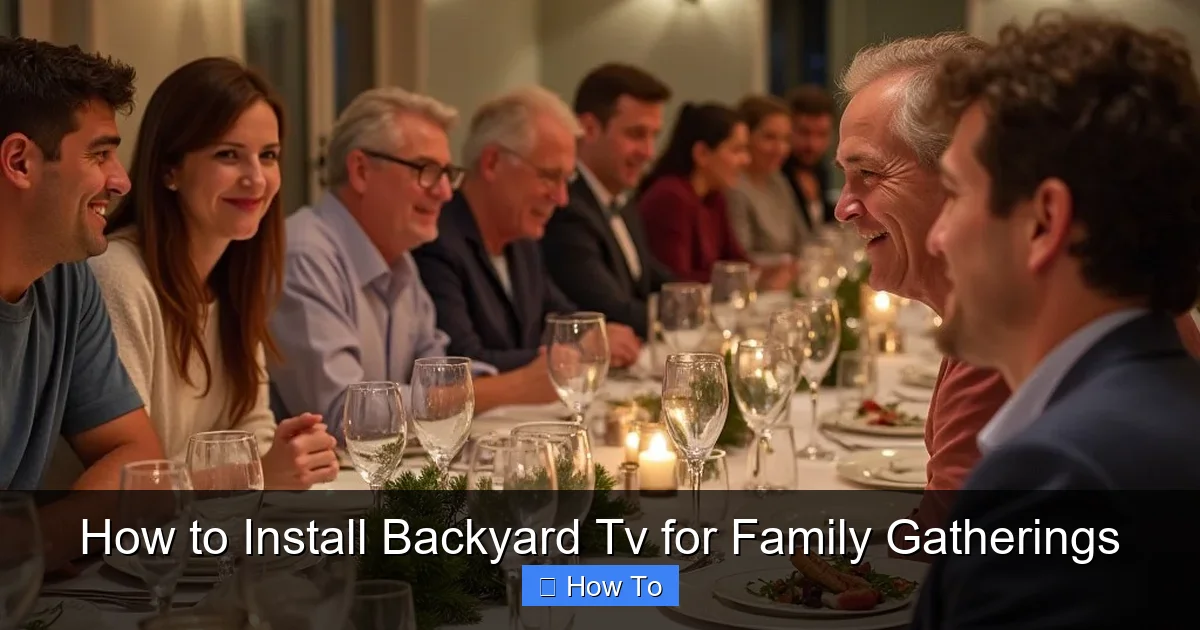 How to Install Backyard Tv for Family Gatherings