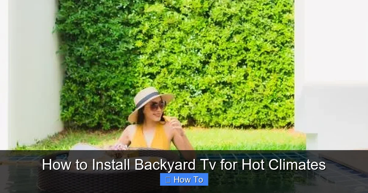 How to Install Backyard Tv for Hot Climates