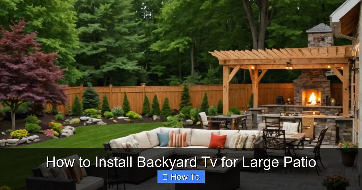 How to Install Backyard Tv for Large Patio