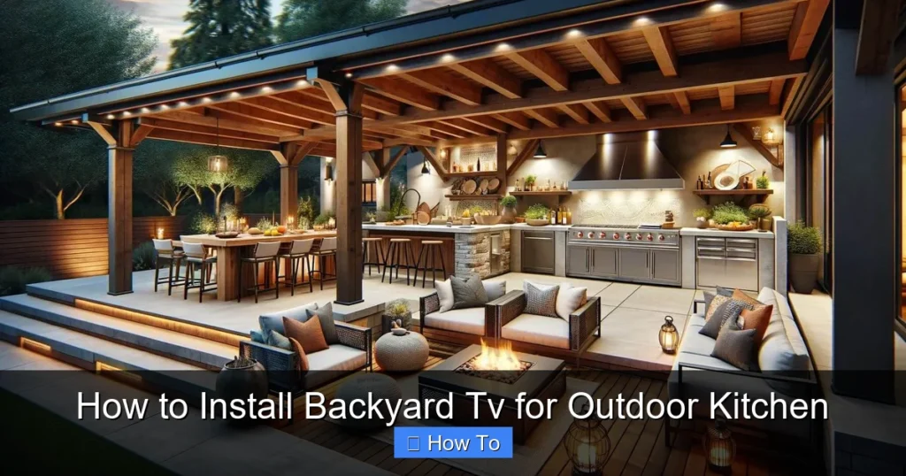 How to Install Backyard Tv for Outdoor Kitchen