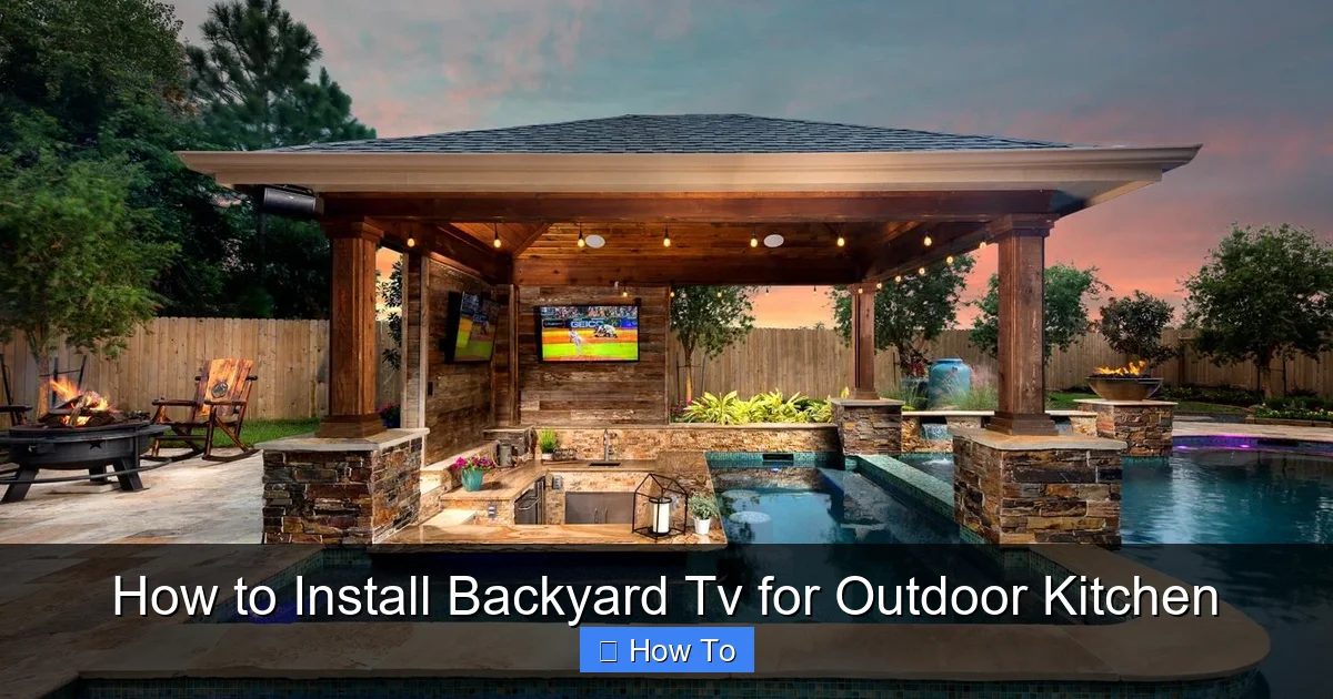 How to Install Backyard Tv for Outdoor Kitchen