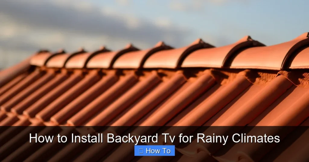How to Install Backyard Tv for Rainy Climates