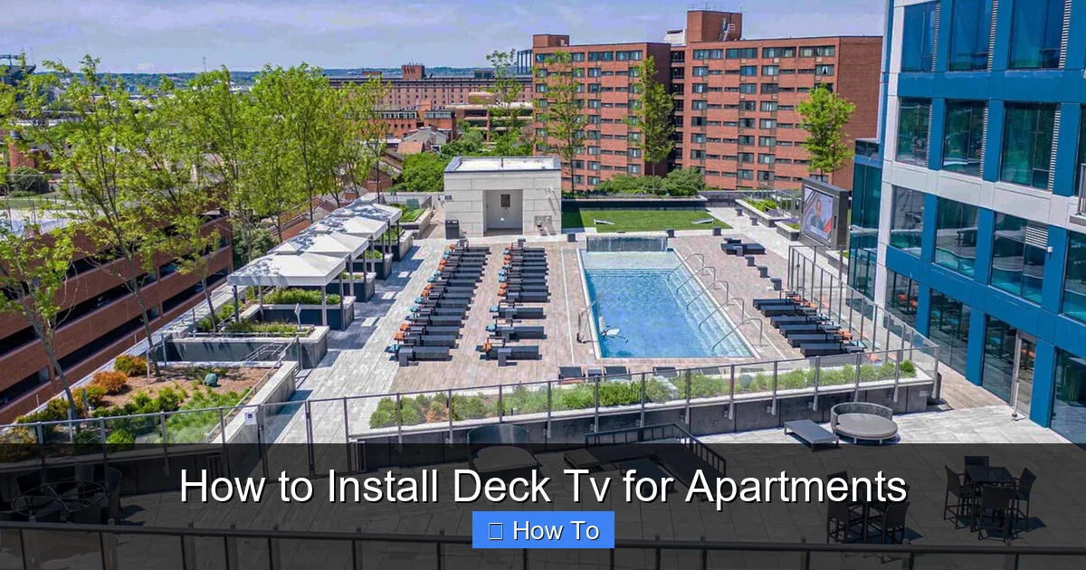 How to Install Deck Tv for Apartments