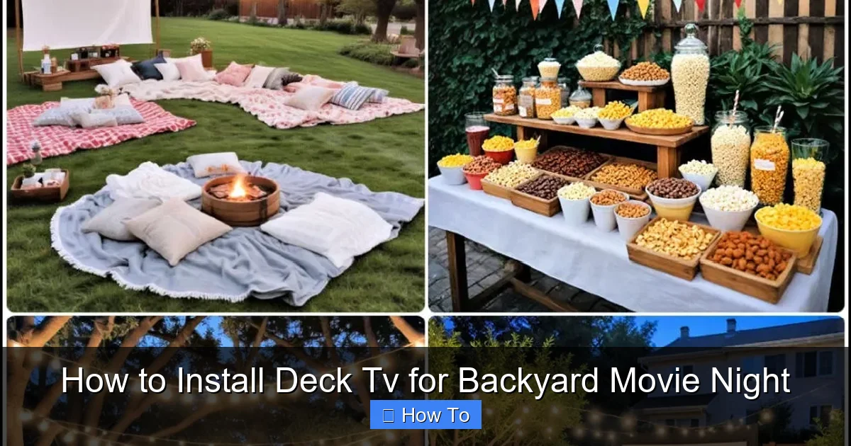 How to Install Deck Tv for Backyard Movie Night