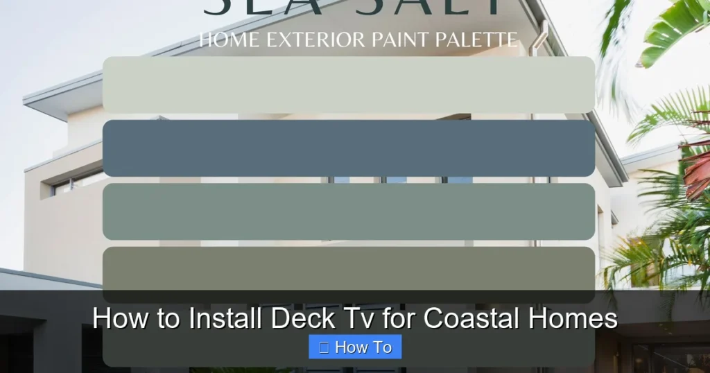 How to Install Deck Tv for Coastal Homes