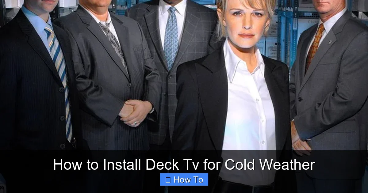 How to Install Deck Tv for Cold Weather