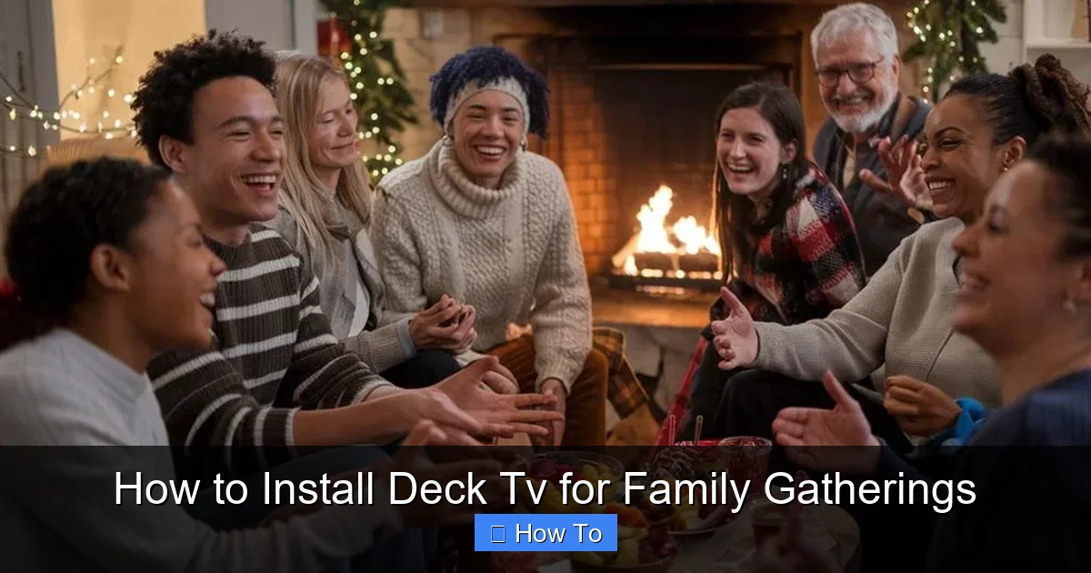 How to Install Deck Tv for Family Gatherings