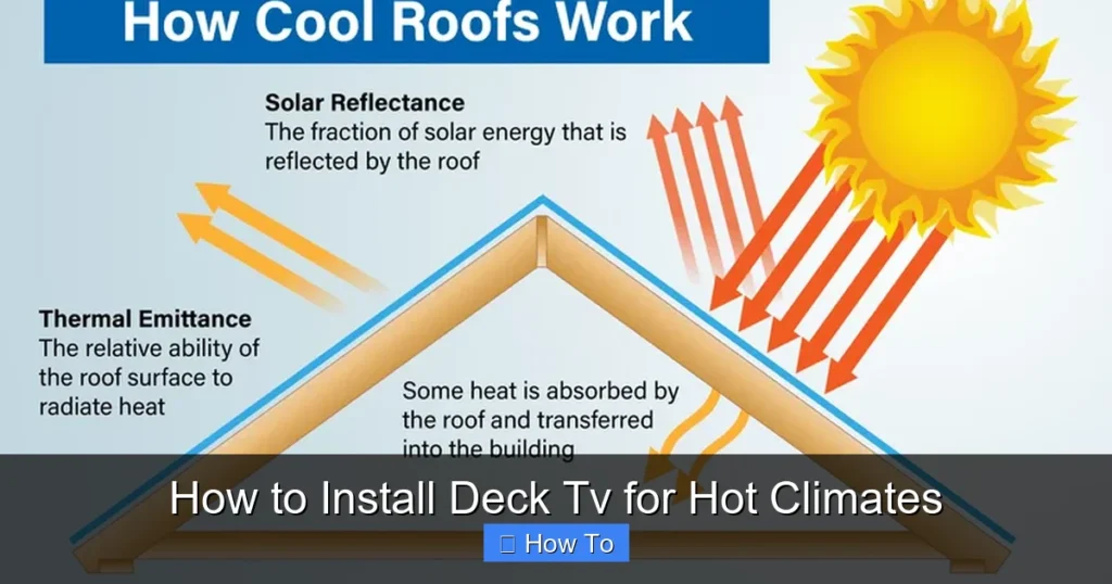 How to Install Deck Tv for Hot Climates