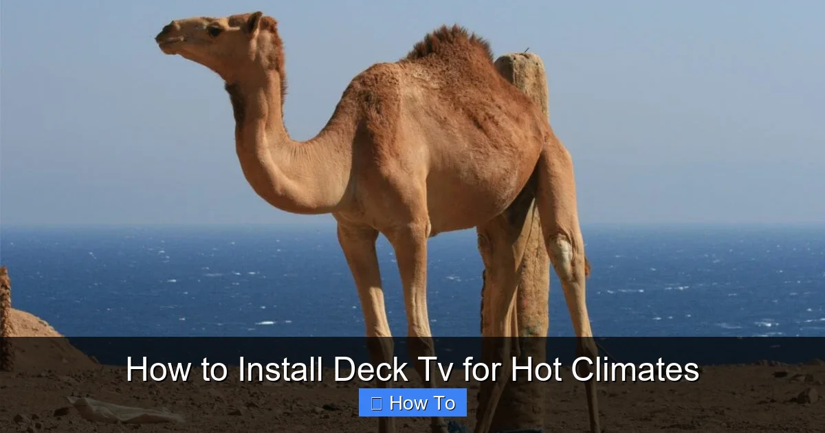 How to Install Deck Tv for Hot Climates