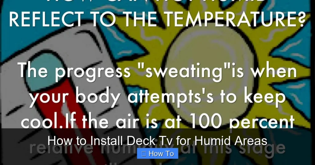 How to Install Deck Tv for Humid Areas