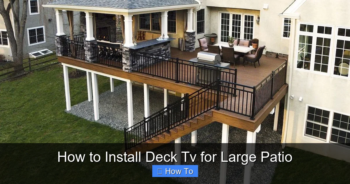 How to Install Deck Tv for Large Patio