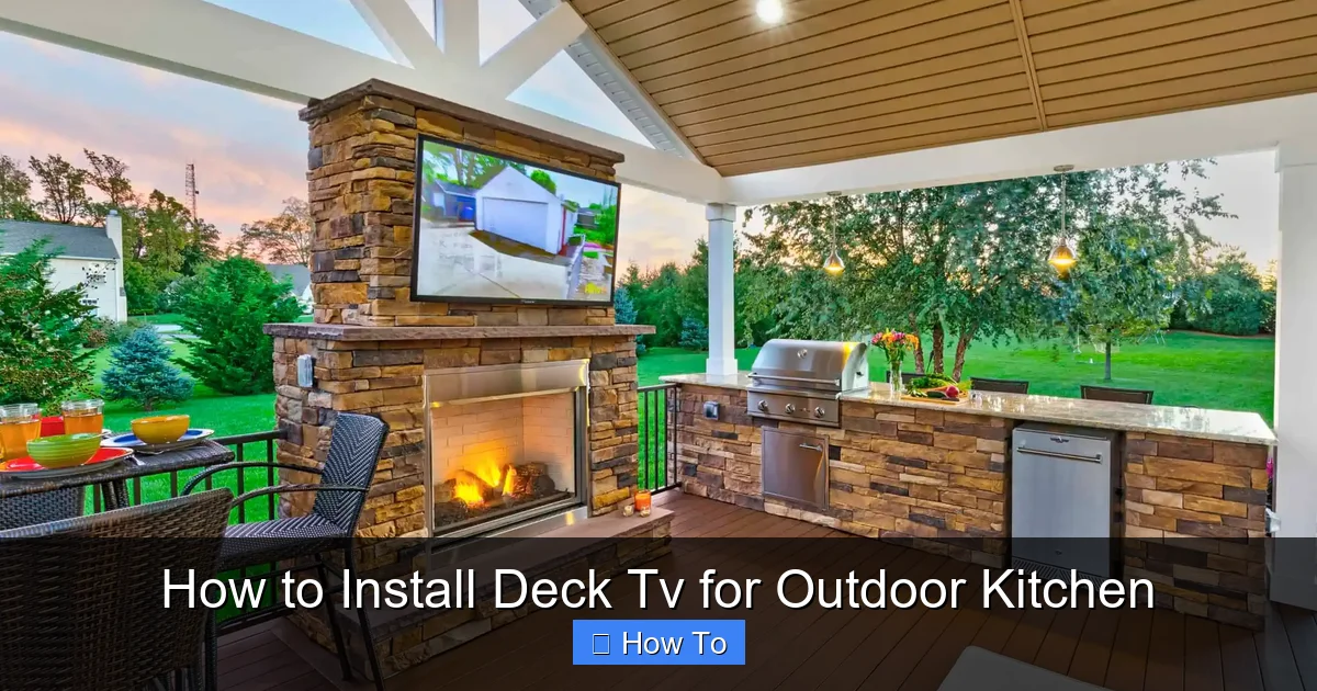 How to Install Deck Tv for Outdoor Kitchen
