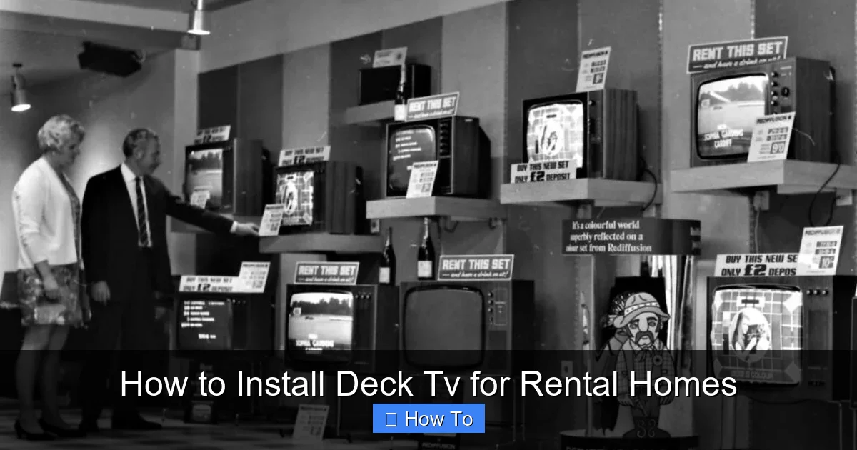How to Install Deck Tv for Rental Homes