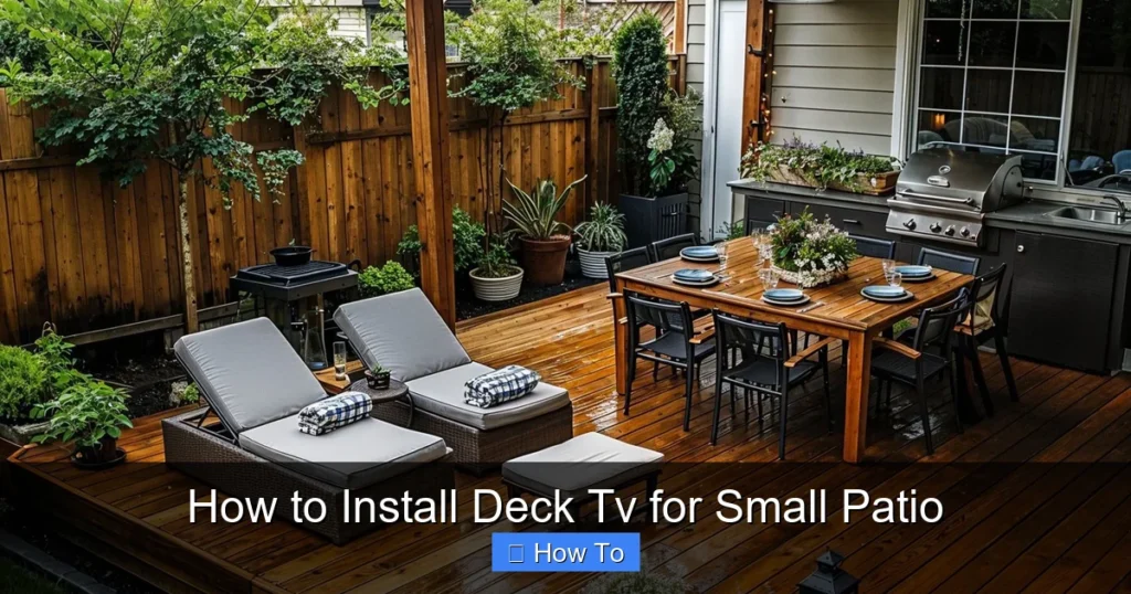 How to Install Deck Tv for Small Patio