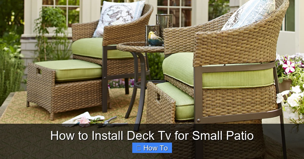 How to Install Deck Tv for Small Patio