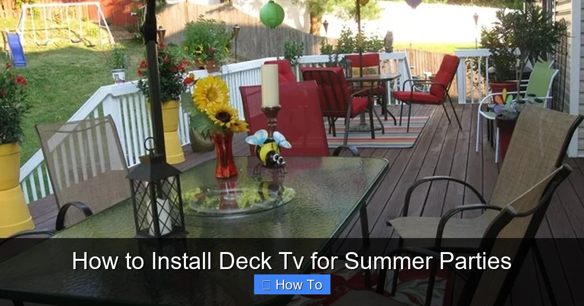How to Install Deck Tv for Summer Parties